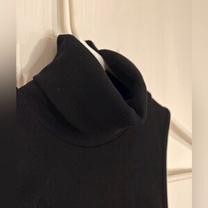 Black Turtleneck Tank Top